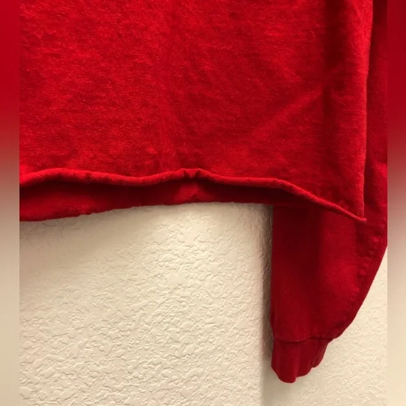 ORIGINAL SELENA MERCHANDISE Long Sleeve Cropped Tee Red T-Shirt Size Large L - Picture 6 of 6